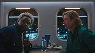 Ladybug vs Lemon ( The Quiet Car Scene )  : Bullet Train 2022