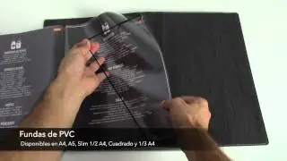 Fundas para men&uacute;s de PVC S&oacute;lo Papel