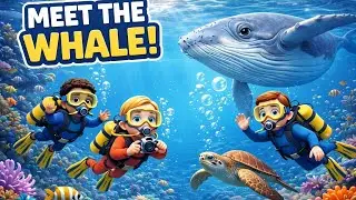 Hello Kids, My Name Is Whale 🐋 | Ocean Adventure with Little Divers