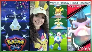 SHINY BERGMITE & MEGA GLALIE: WINTER HOLIDAY PART 1 POK&Eacute;MON GO!