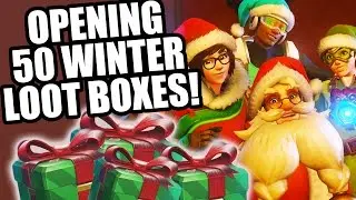 OPENING 50 OVERWATCH WINTER LOOT BOXES!