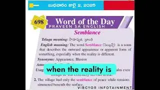 Semblance #wordoftheday #vocabulary #synonymsantonyms #Semblance meaning