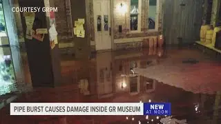 Pipe burst causes damage inside Grand Rapids Public Museum