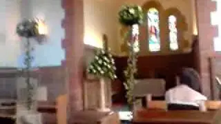 The guests at the wedding of John and Dagny waiting in church for the bride to arrive