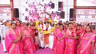 आदिवासी पटेलिया समाज महिला आत्म जागृति समिति द्वारा गुरु जी का स्वागत 