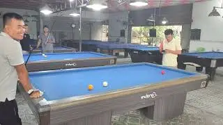 Tiếp trận đấu giữa hai cơ thủ bida 3 băng 50 điểm