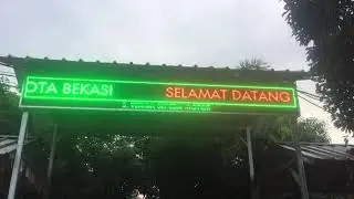 COntoh Runningtext Sekolah Smk karya Bahana mandiri bekasi | Runningtext outdoor 3 warna