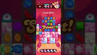 Candy Crush Saga level 4032 - Legendary Level with 2 FREE Booster & 10 Gold Bars