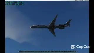 FULL Alaska Airline MD-82 landing and go around at Yellowstone Regional airport, Cody, WY. XPLANE12