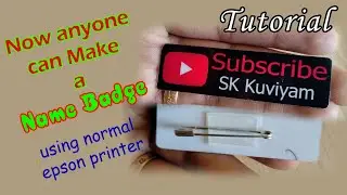 simple way to make a pocket name badge I Create Custom Name Badges I How to create Name Tags(Badges)