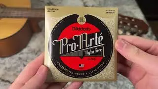 Demonstration On D'Addario's EJ45 Pro-Arte Nylon Classical Guitar Strings