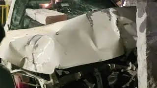 Toyota innova hycross vx model accident, build quality 5star jodhpur jaipur highway @TOYOTAglobal 