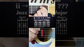 ii&ndash;V&ndash;I&hellip; and a Twist &ndash; Jazz Loop in A Major | #Shorts