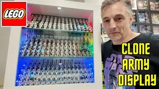 Clone Army Display in a Ikea Besta Unit -  LEGO Star Wars