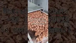 Crispy yellow croaker microwave baking machine, small fish drying and sterilization tunnel furnace.