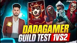 FREE FIRE LIVE GUILD TEST 1V2 WITH SUBSCRIBE 👍ID REACTION 😁 6V6 CUSTOME #freefire #dadagamer272