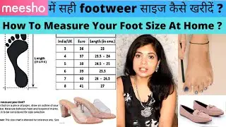 How to order the Right Shoe Size |  How to measure your foot for ordering shoes online #onlineshoe