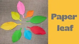 Cara membuat daun dari kertas origami II paper leaf