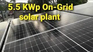 5.5 KWp On_grid Solar power plant