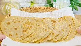 Tortilla , homemade bread Without Yeast in a frying pan ! 🥰🪄So Soft, So Easy