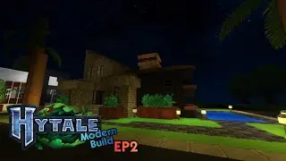 Hytale Creative | Modern Cobblestone House Let&rsquo;s Build 🌴 Palm Drive