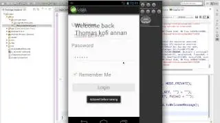 Android Login using shared preferences tutorial pt 2
