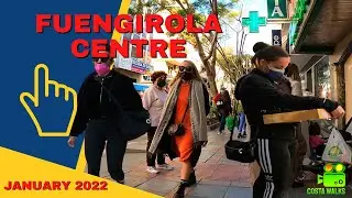 Fuengirola Centre, Walking Tour, January 2022, Malaga, Costa Del Sol, Spain, 4K