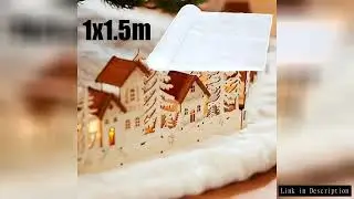 Lifelike Snow Mat Premium Thick Snow Fabric for Creating Festive Christmas Window Displays & Artific