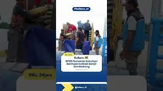 BPBD Nunukan Salurkan Bantuan Korban Banjir Sembakung