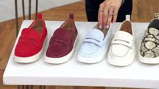 Vionic Leather/Suede 360 Flex Loafers - Uptown on QVC