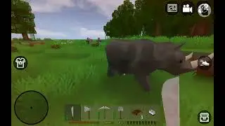 Mini Block Craft Survival: Day 18  (Danndy Vs Rhinoceros)