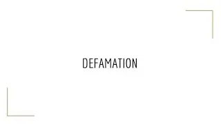 Defamation under PPC 1860