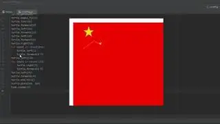 Python draws the USSR Flag
