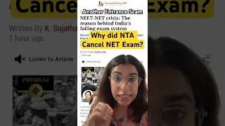 Why did NTA Cancel the NET Exam?! #nta #ntaugcnet