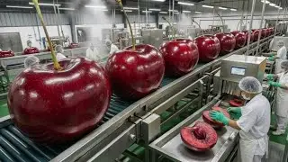 Inside the Factory: How to Produce Delicious Fresh Cherry Juice at the Factory (Full Process)