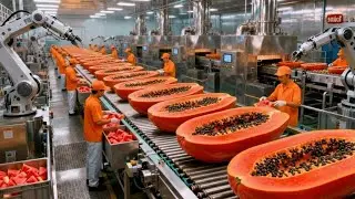 Inside a Modern Papaya Factory &ndash; From Farm to Dessert (Full Production Process)