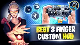 BEST 3 finger CUSTOM HUD in ff | for fast gloo wall and HEADSHOT | free fire CUSTOM HUD  SETTINGS