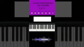 Common Chord Progression: 2 - 5  - 1 in the Key of Gb Major
