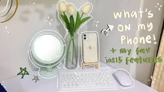 *✧･ﾟ what’s on my phone 2021 📱 + my favourite ios15 features 🥑 | iphone 11 | aesthetic ˚ ༘♡ ⋆｡˚ ꕥ