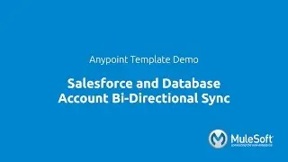 Salesforce and Database Account Bi-Directional Sync