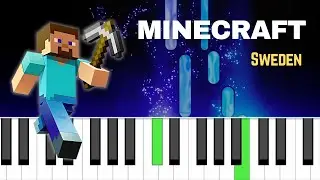 Minecraft &ndash; Sweden | Easy Piano Tutorial
