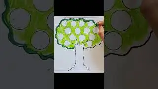 How to draw a Tree Easy / Hindi diwas status / Hindi diwas drawing easy #youtubeshorts #shorts
