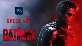 Making a Batman Poster | Photoshop - Speed Art