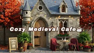 Cozy Medieval Cafe Ambience with Bossa Nova Jazz & Rain Sounds for Study, Relax, Work