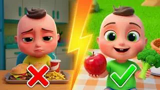 Healthy Eating Song for Preschoolers 🥦🍎 Fun Health Education | Learn Healthy Toilet Habits