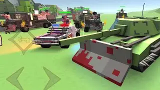 BLOCKAPOLYPSE Zombie Shooter: Old Joe and Mr..Sharp Huntinh Zombies with Buggy Dune and LTV