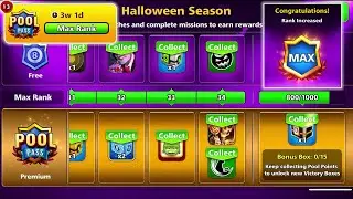 *NEW* Halloween Season in 8 Ball Pool - MAX RANK 34 - Unlocking All Rewards (Part2) Manchester Quays