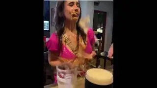 Beer stunt goes wrong. #beer #stunt