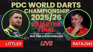 Luke Littler vs Krzysztof Ratajski Live Scores | PDC World Darts Championship 2026 Quarter Finals