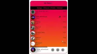 Music player using HTML, CSS, and JavaScript #html #css #javascript #coding